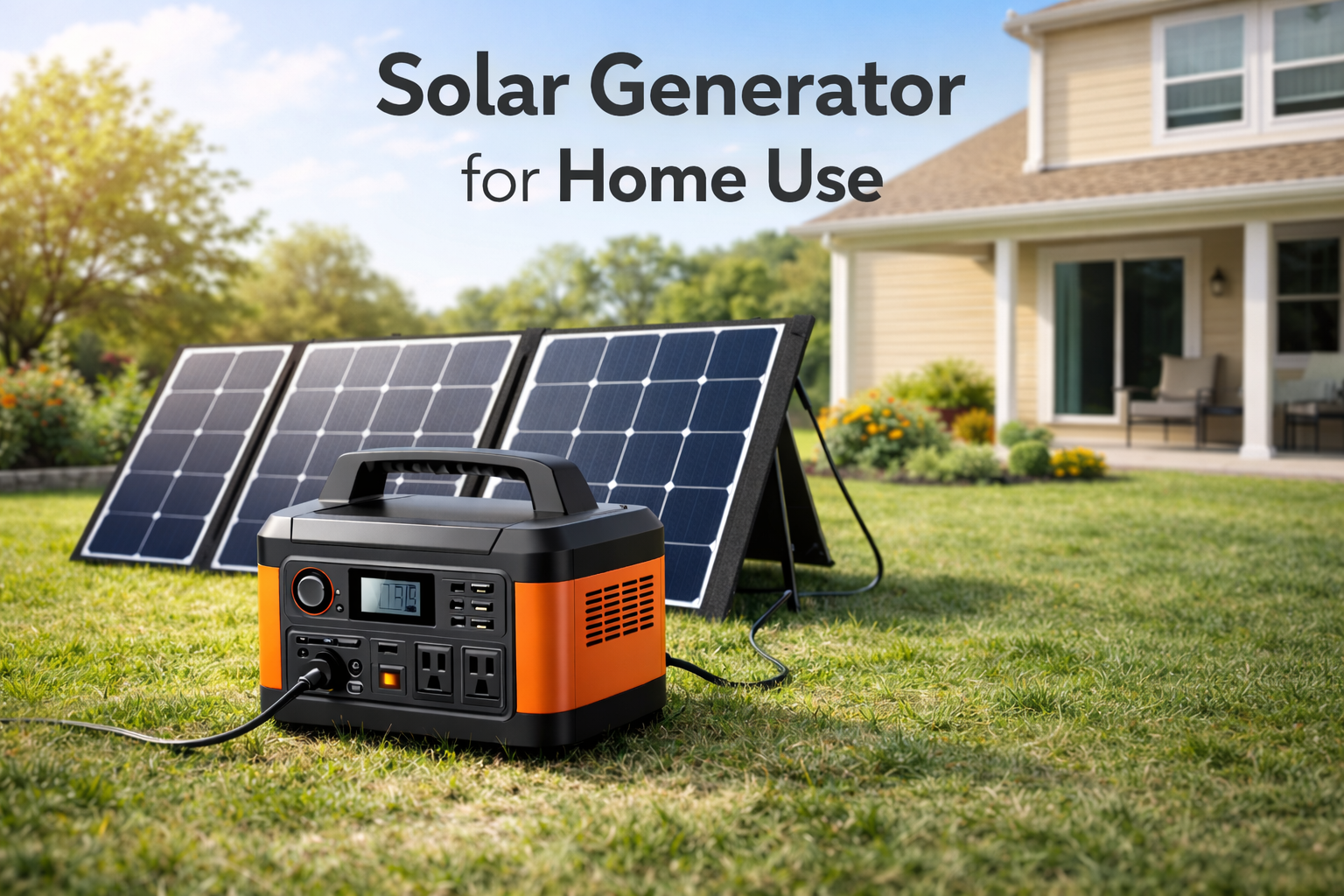 Solar Generator for Home