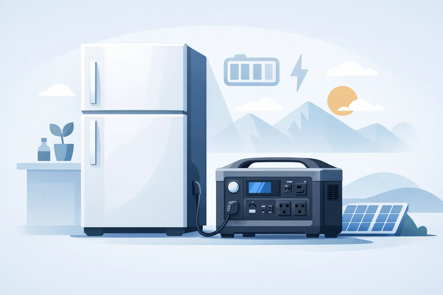 What Size Power Station for a Refrigerator?