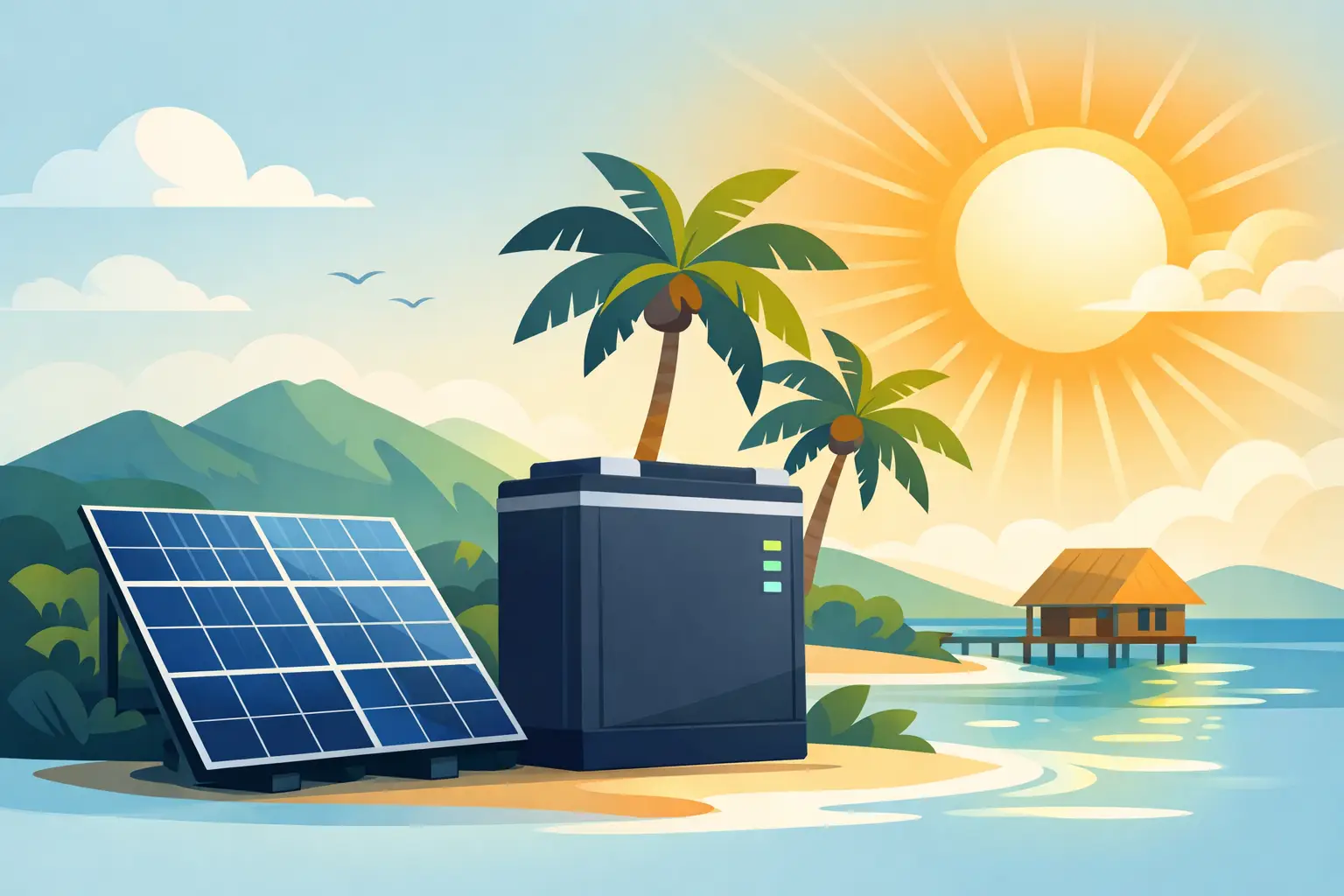 How Long Do Solar Batteries Last in Island Heat?
