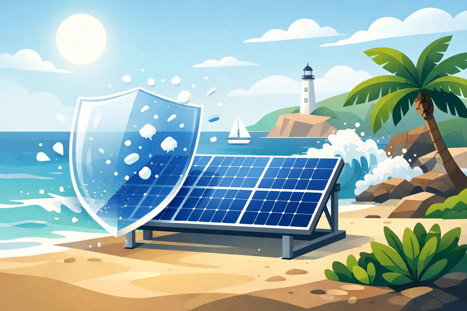 How to Protect Solar Panels Seaside From Salt