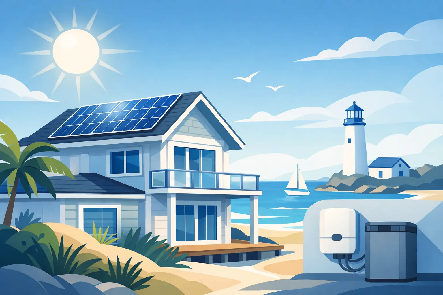 Solar Equipment for Coastal Homes That Lasts