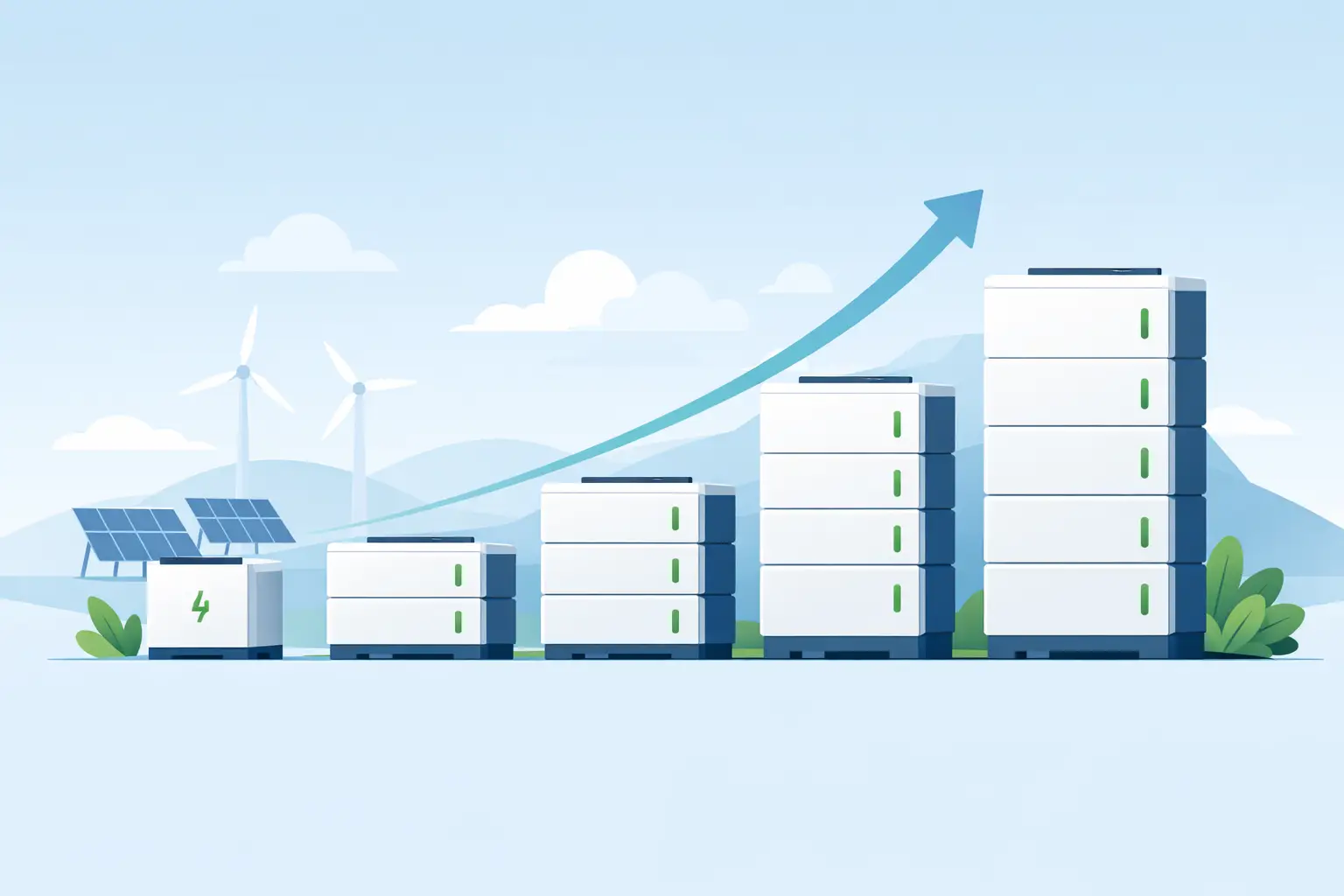 Expandable Battery Storage System That Grows